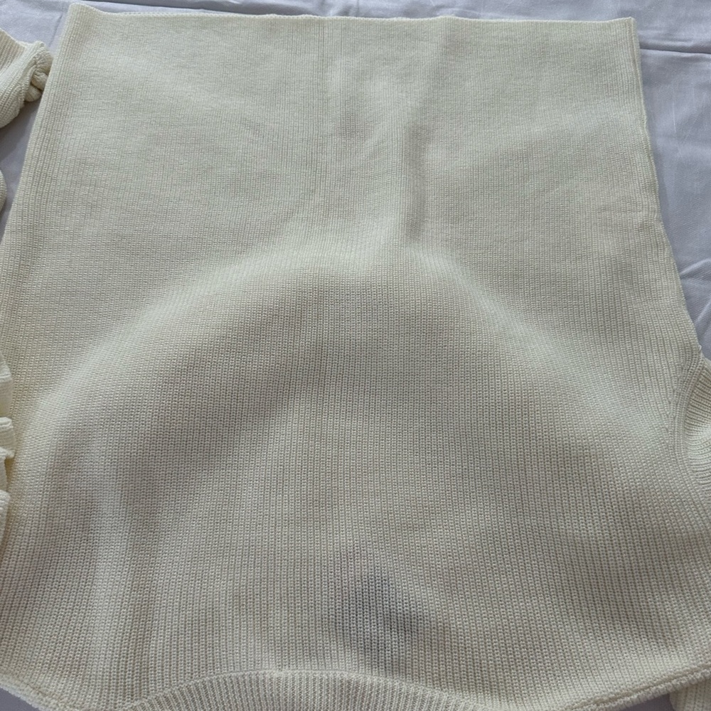 Cream Ruffle Sweater - Picture 7 of 7